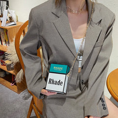 Funny Cigarette Case Shoulder Bag Crossbody Purse for Women