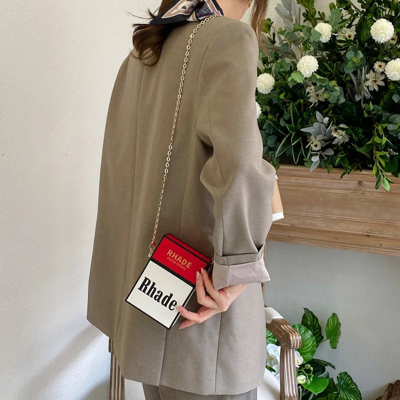 Funny Cigarette Case Shoulder Bag Crossbody Purse for Women