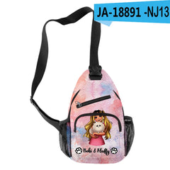 Anime Beki Fluffy Crossbody Chest Bag Waterproof Sports Travel Bag