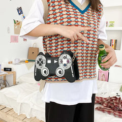 Creative Personality Fun Game Machine Pu Messenger Bag Women