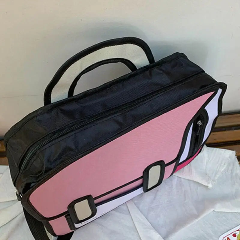 Creative Women 3D Drawing Backpack Cartoon School Bag