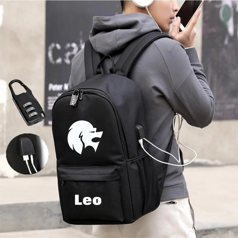 12 Constellation Canvas Backpack for Kids