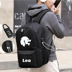 12 Constellation Canvas Backpack for Kids