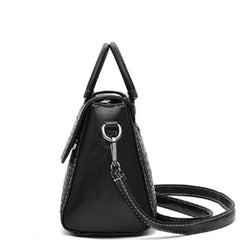 Crocodile Leather Shoulder Bag Women's Crossbody Messenger Handbag