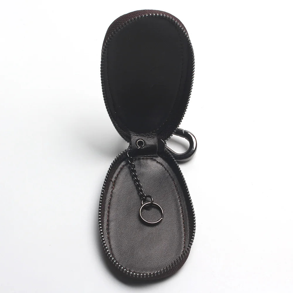 Crocodile Head Leather Car Key Wallet Holder Zipper Case Bag