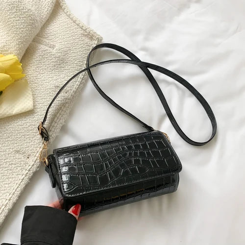 Crocodile Pattern Handbags PU Leather Ladies Shoulder Bag