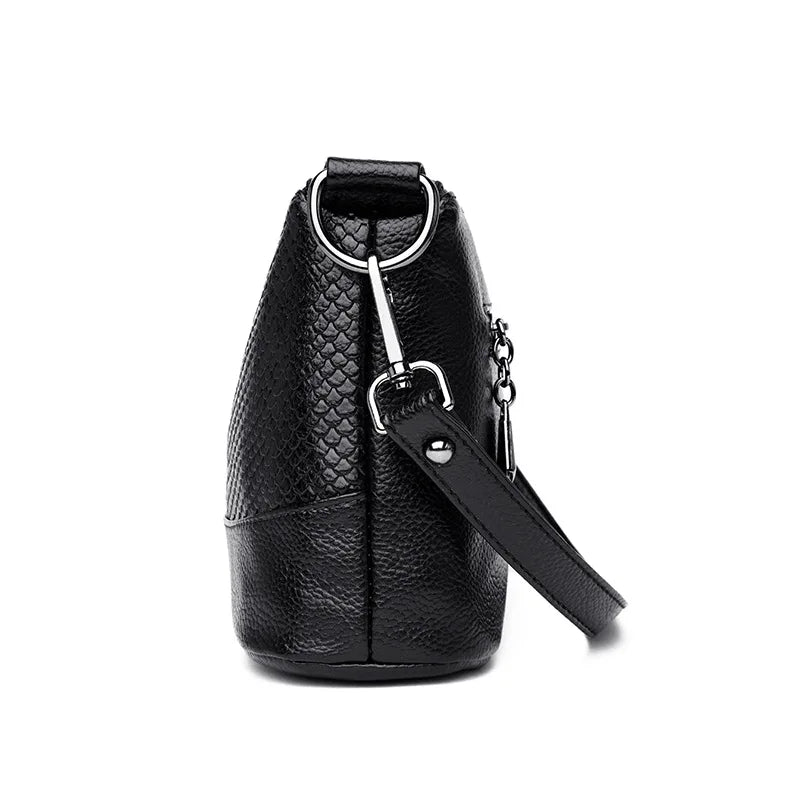 Crocodile Pattern Shoulder Bag Women Vintage Look Messenger Bag