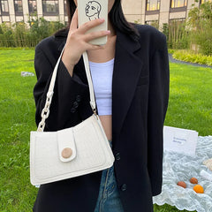 Stylish Crocodile Shoulder Bag for Women