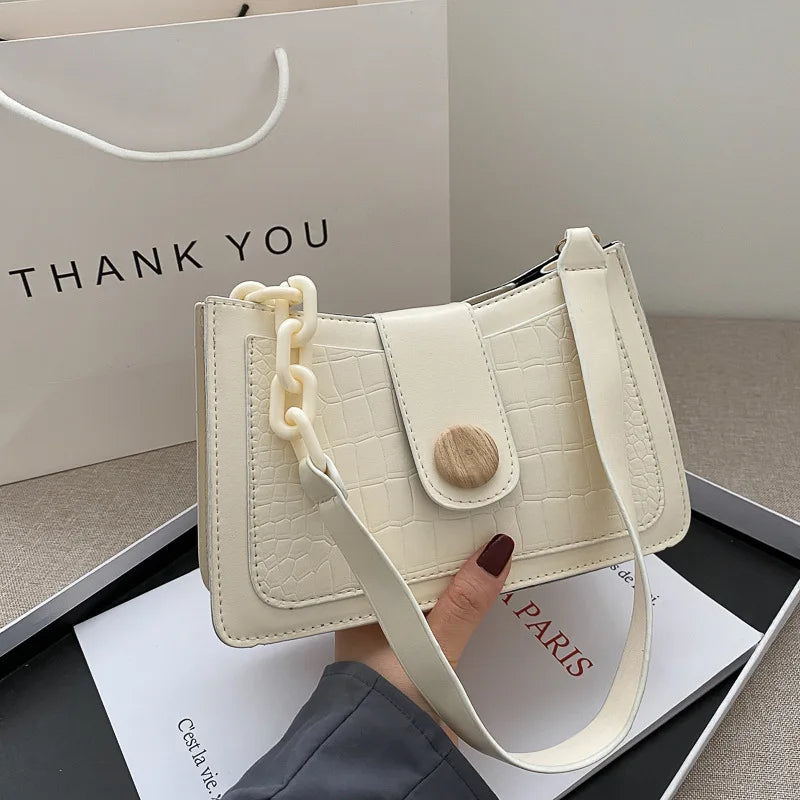 Stylish Crocodile Shoulder Bag for Women