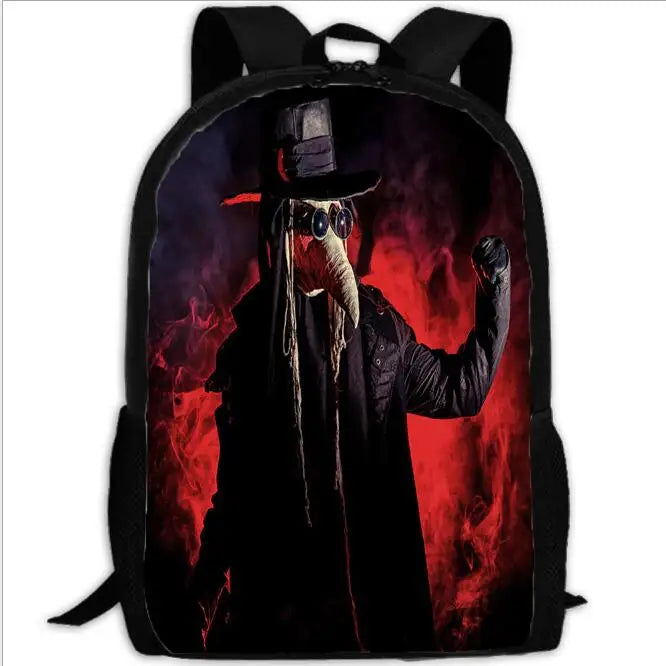 Plague Doctor Shoulder Bag for Primary School Students