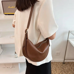 Women's Soft Leather Crossbody Chest Bag Small Handbags