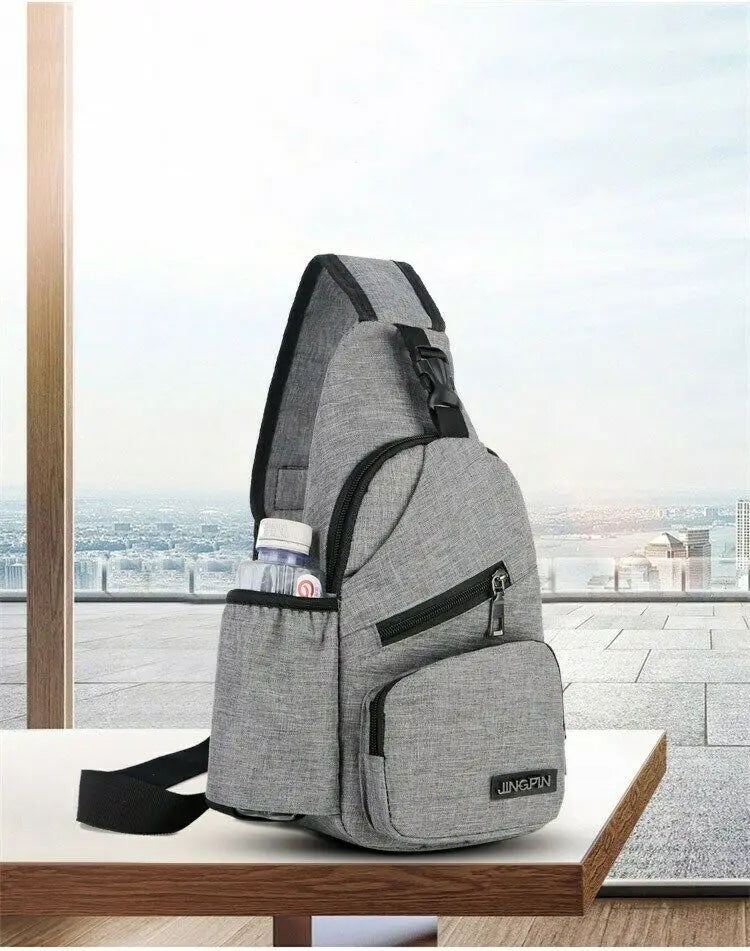 Waterproof Crossbody Bag Small Chest Pack Sport Shoulder Sling Backpack