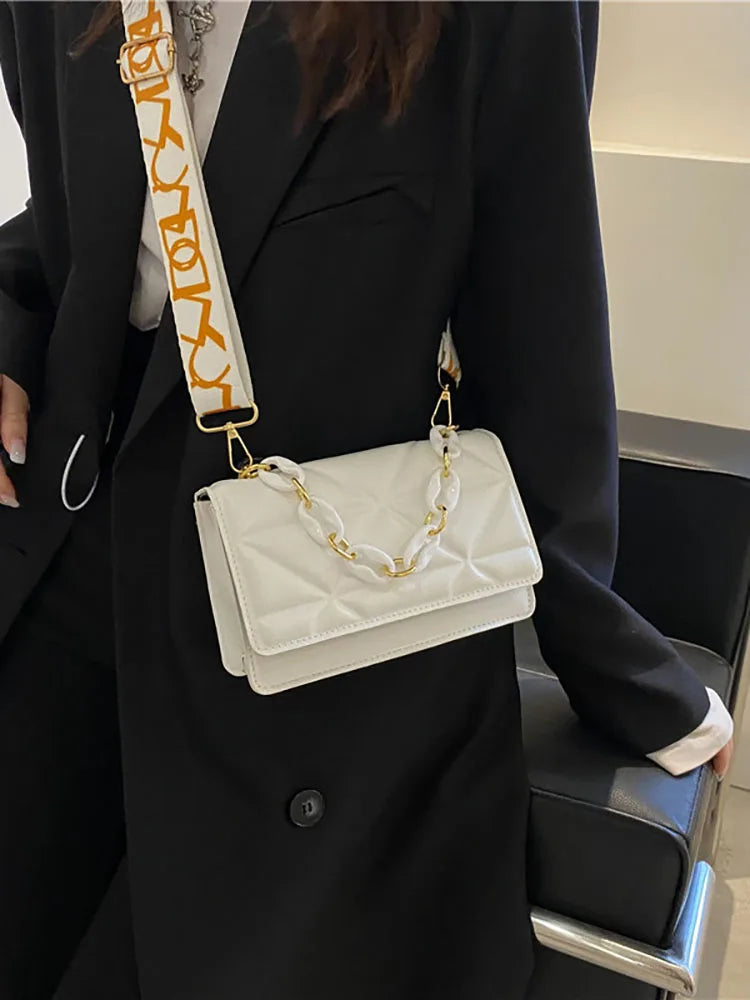 Crossbody Bag for Women Solid Shoulder Bag Tote Pu Leather Small Handbag