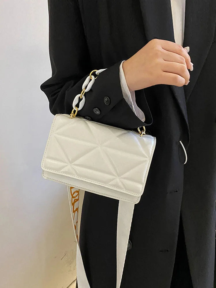 Crossbody Bag for Women Solid Shoulder Bag Tote Pu Leather Small Handbag