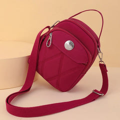 Nylon Crossbody Bag Plaid Shoulder Bag
