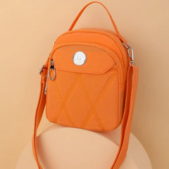 Nylon Crossbody Bag Plaid Shoulder Bag