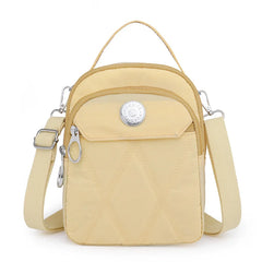 Nylon Crossbody Bag Plaid Shoulder Bag
