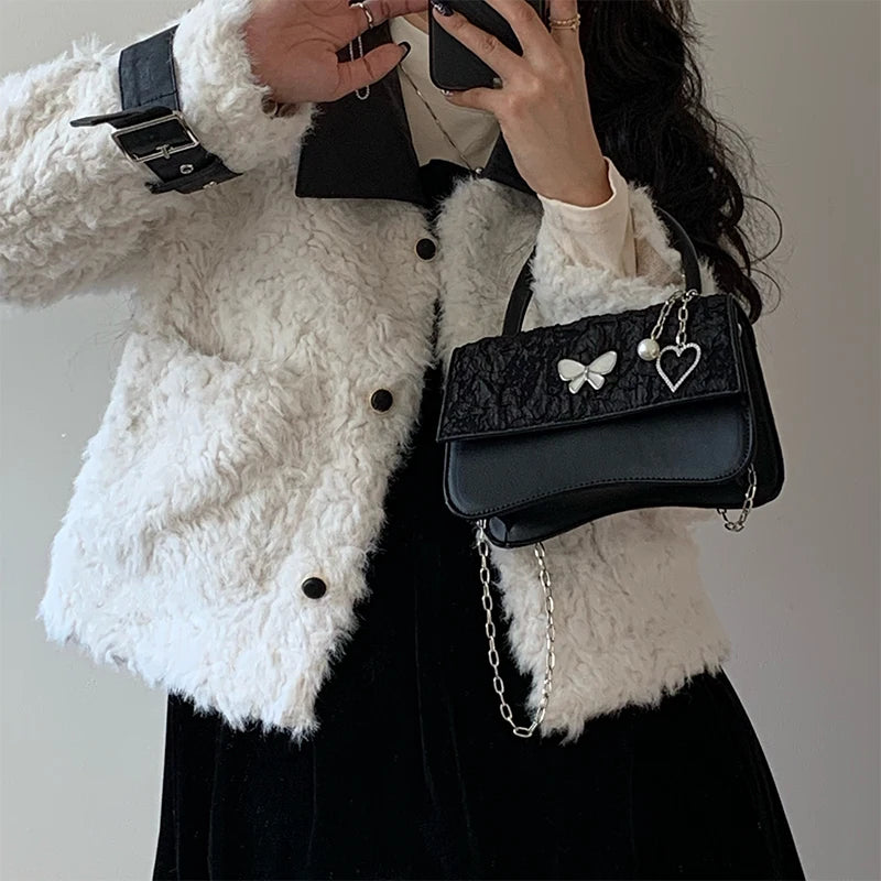 Crossbody Bags for Women Girls Clutch Purse Handbags Vintage Chain