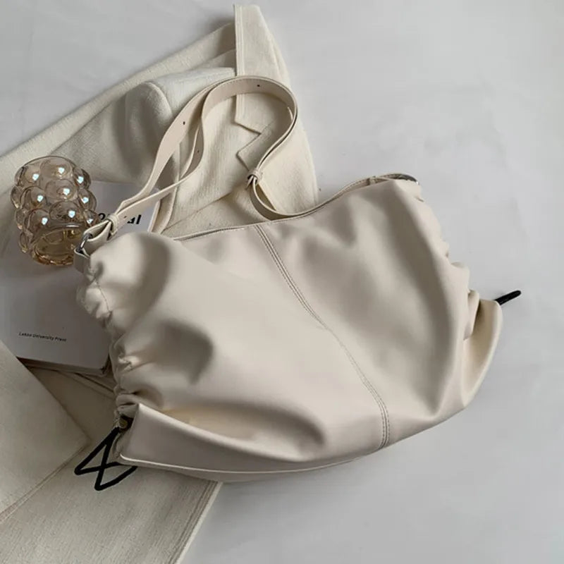 Large Capacity Crossbody Bag Soft PU leather Shoulder Bag