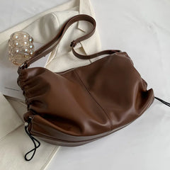 Large Capacity Crossbody Bag Soft PU leather Shoulder Bag