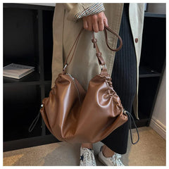 Large Capacity Crossbody Bag Soft PU leather Shoulder Bag