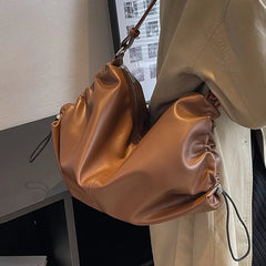 Large Capacity Crossbody Bag Soft PU leather Shoulder Bag