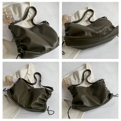 Large Capacity Crossbody Bag Soft PU leather Shoulder Bag