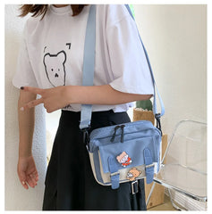 Canvas Crossbody Bag Multifunctional All-match