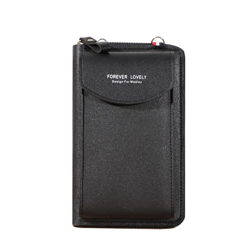 Crossbody Phone Bag Women Wallet Style Solid Color