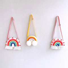 Kids Crossbody Rainbow Purse Girls Handbag Messenger Handbags for Toddlers