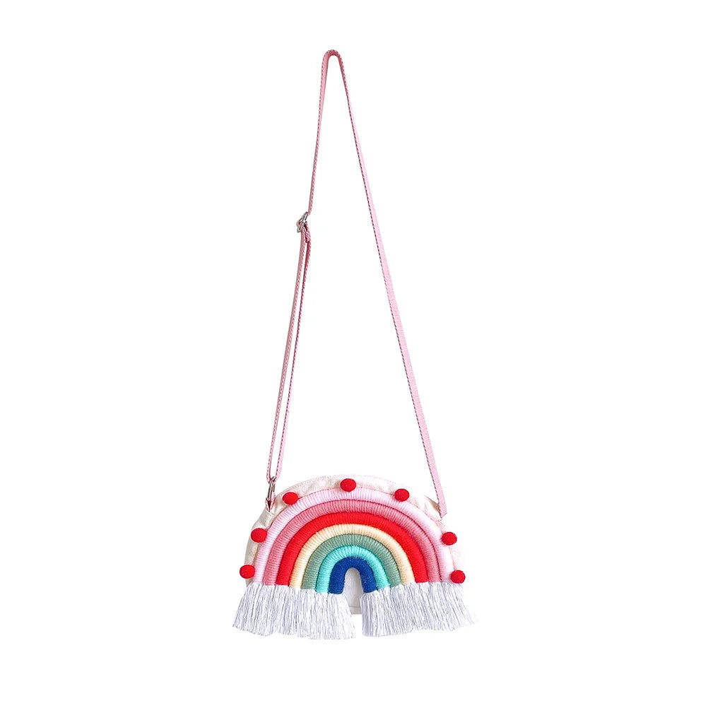 Kids Crossbody Rainbow Purse Girls Handbag Messenger Handbags for Toddlers