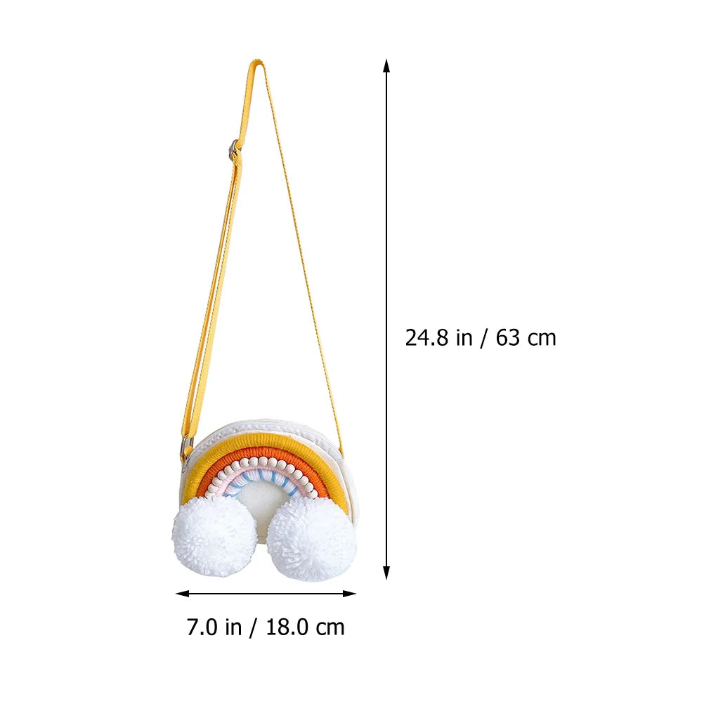 Kids Crossbody Rainbow Purse Girls Handbag Messenger Handbags for Toddlers