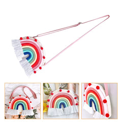 Kids Crossbody Rainbow Purse Girls Handbag Messenger Handbags for Toddlers