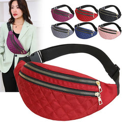Women Crossbody Waist Bag Oxford Handbag Shoulder Chest Messenger Pack