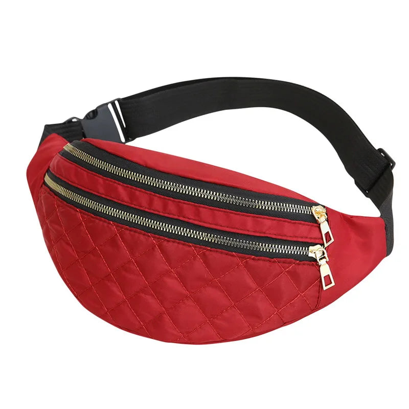 Women Crossbody Waist Bag Oxford Handbag Shoulder Chest Messenger Pack