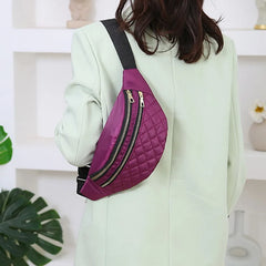 Women Crossbody Waist Bag Oxford Handbag Shoulder Chest Messenger Pack