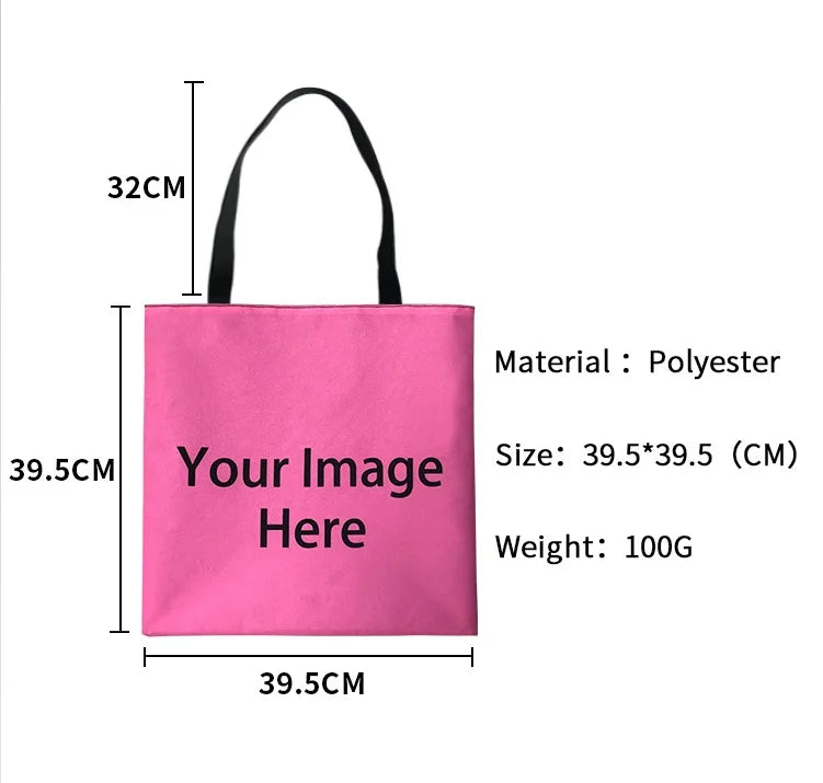 Cuphead Mugman Girls Women Handbag Shoulder Bag Large Capacity Shopping Bags