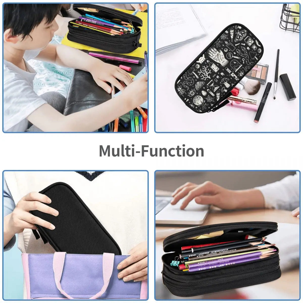Anime Zipper Pen Bag School Stationery