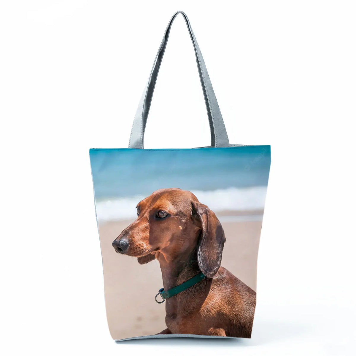 Women's Dog Printed Shoulder Bag, Large Tote Handbag