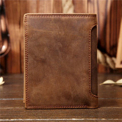 Engraved Men's Leather Wallet - Retro Multifunctional Wallet Gift