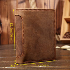 Engraved Men's Leather Wallet - Retro Multifunctional Wallet Gift