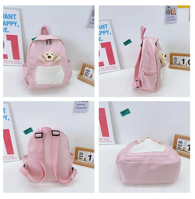Women Backpack Bear Travel Bagpack Female Shopping Bag