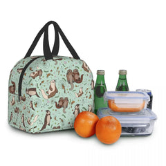 Otters In Lunch Bag Men Women Insulated Lunch Box Adult Office