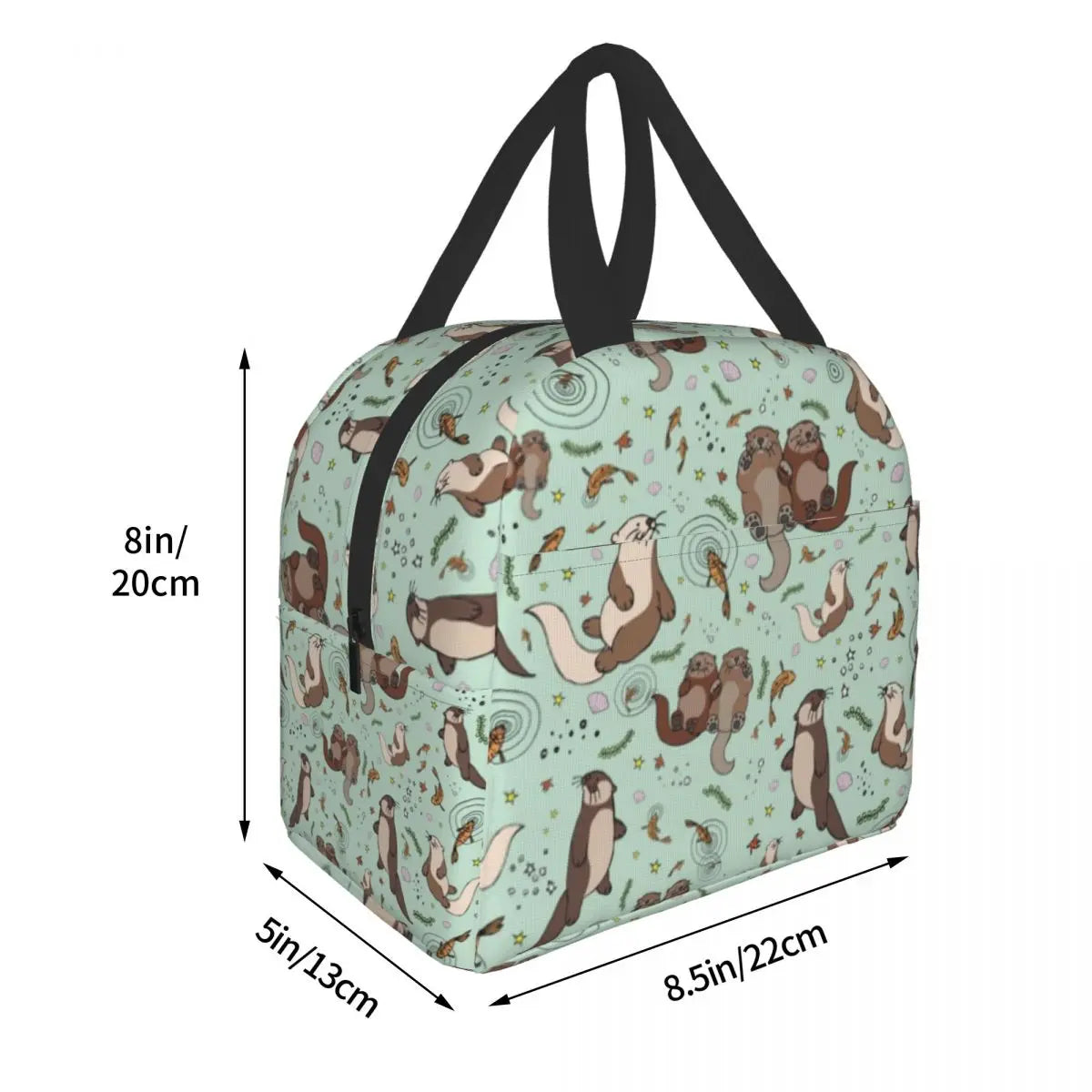 Otters In Lunch Bag Men Women Insulated Lunch Box Adult Office