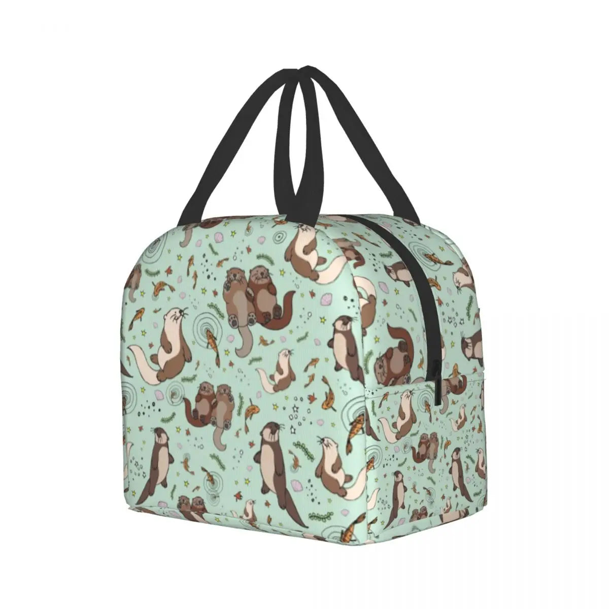 Otters In Lunch Bag Men Women Insulated Lunch Box Adult Office