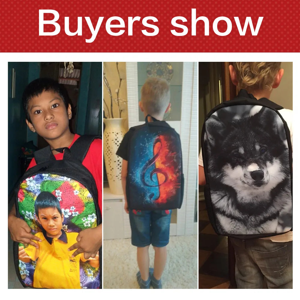 Basketball Baseball Print Schoolbag Bookbag Boys Men's Outdoor Knapsack