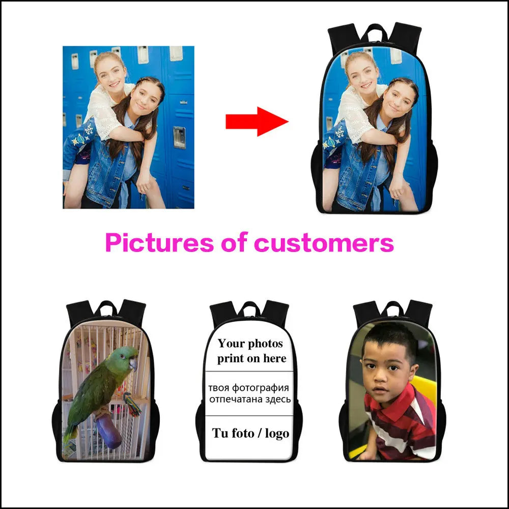 Basketball Baseball Print Schoolbag Bookbag Boys Men's Outdoor Knapsack