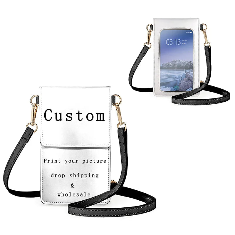 Women's Print Crossbody Phone Bag - Small Cellphone Shoulder Bag