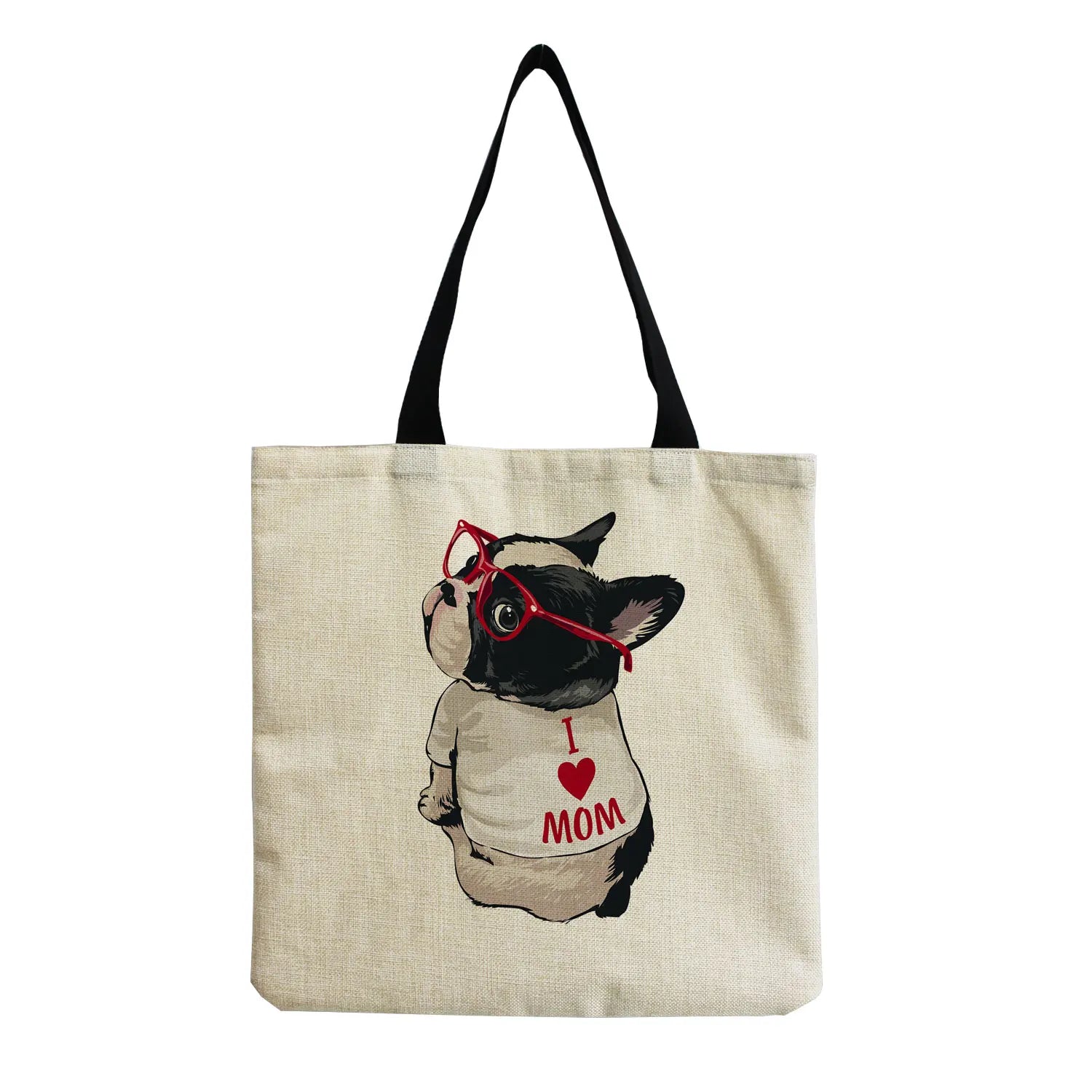 Personalized Teacher Gift Tote Bag Dogs Print