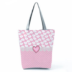 Bow Knot Love Streamer Women's Tote Handbag